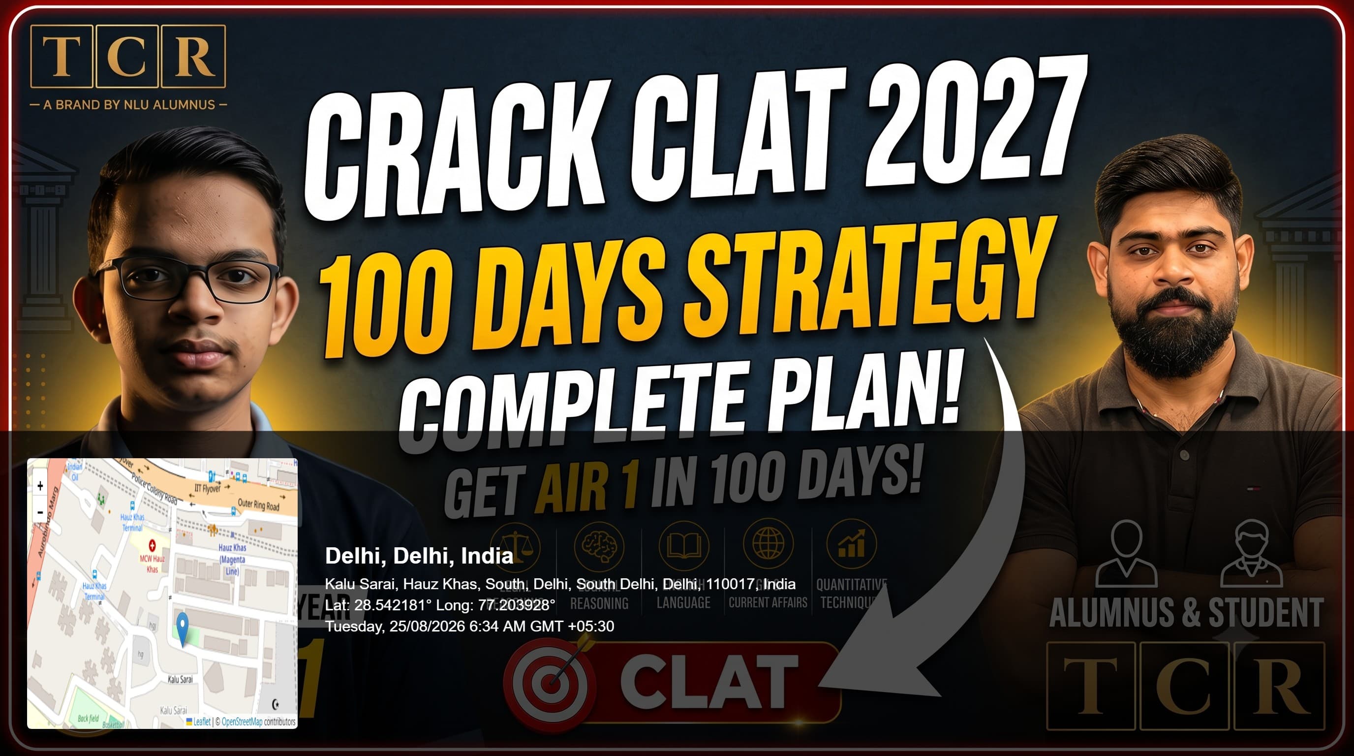 CLAT Last 100 Days Strategy 2027: Section-Wise Preparation Plan