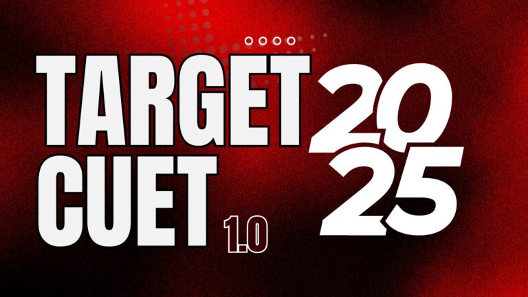 Target CUET 1.0 (Crash Course for 3 months)