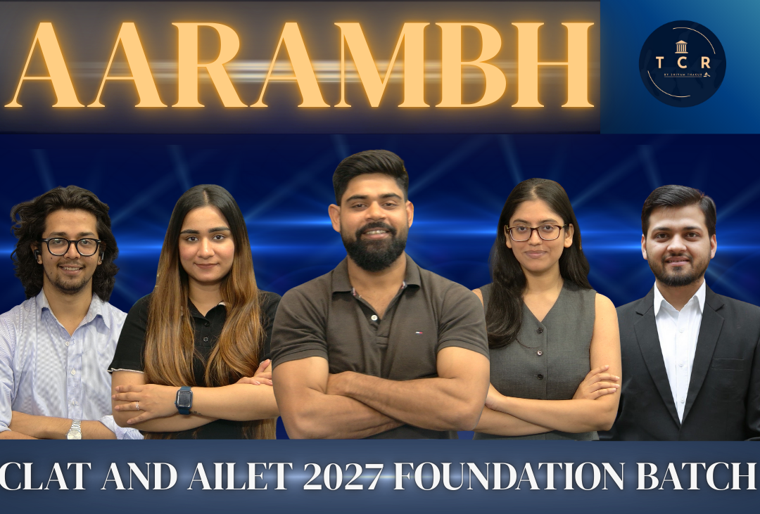 Banner for Aarambh course – CLAT and AILET preparation starting in Class 11 (2027 batch)